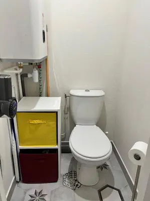 Salle de bains dans l'établissement Lysbed - Le Pilori