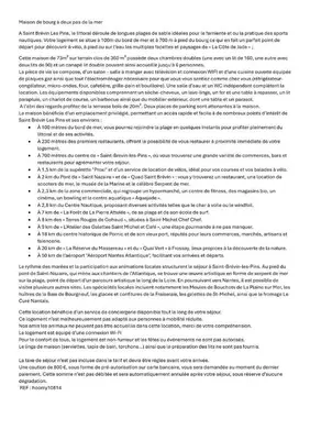 Plan de l'établissement Maison de bourg à deux pas de la mer