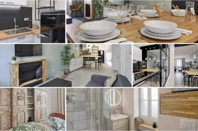 Cuisine ou kitchenette dans l'établissement Centre-ville - Fibre - Netflix - T2 L'ISAC