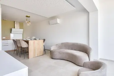 Cuisine ou kitchenette dans l'établissement Vue mer - Séjour à deux pas de la plage