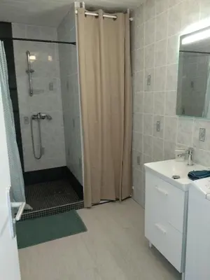 Salle de bains dans l'établissement La Petite Maison