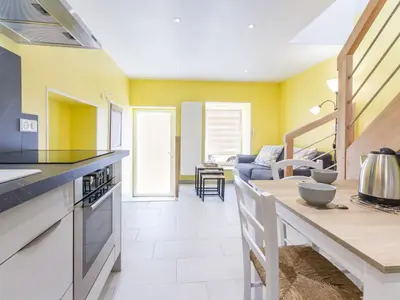 Cuisine ou kitchenette dans l'établissement Gîte cosy à Vertou, près de Nantes, avec Wi-Fi et espace extérieur - FR-1-306-1217