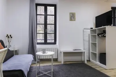 Télévision ou salle de divertissement dans l'établissement Studio Cosy Hyper centre - Fibre - Netflix