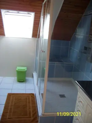 Salle de bains dans l'établissement La Salamandre