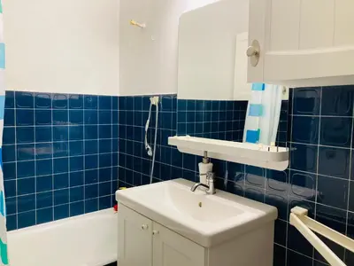 Salle de bains dans l'établissement Le ROS ÉDEN