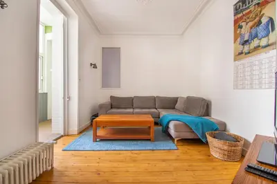 Coin salon dans l'établissement Superbe Appartement Calme 85m², à deux pas du Centre