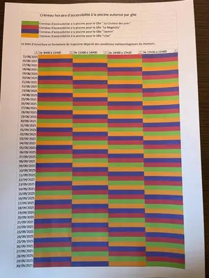 Plan de l'établissement Gîte de la Foye - Le Jasmin