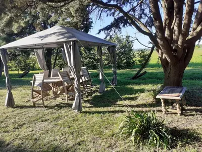 Jardin de l'établissement Gîte charmant avec jardin au cœur du vignoble du Layon, proche Saumur, 9 couchages, vélos inclus - FR-1-622-19