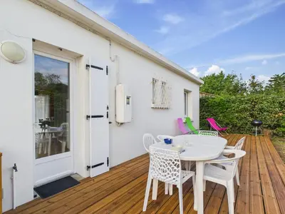 Balcon ou terrasse dans l'établissement Maison pour 6 personnes à Saint-Hilaire-de-Riez