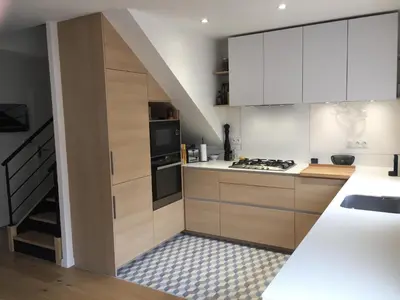 Cuisine ou kitchenette dans l'établissement Agréable maison neuve Angers Centre-Madeleine
