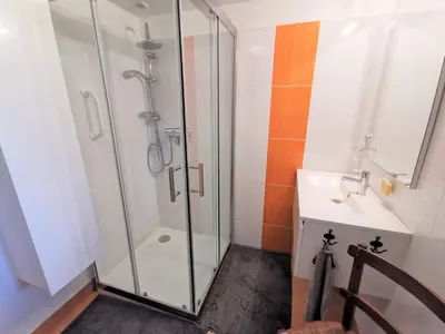 Salle de bains dans l'établissement Gîte à la campagne