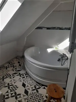 Salle de bains dans l'établissement gîte « Chez Albertine et Thérèse »