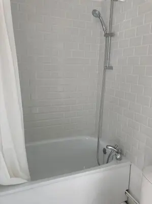 Salle de bains dans l'établissement Studio neuf Pont-rousseau Rezé