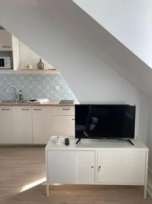 Télévision ou salle de divertissement dans l'établissement Studio neuf Pont-rousseau Rezé