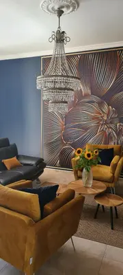 Coin salon dans l'établissement Confidences Escale à Brissac
