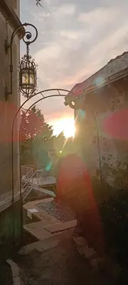 Lever ou coucher de soleil vu de la maison de vacances ou à proximité