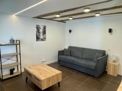 Coin salon dans l'établissement Studio de charme proche Nantes & aéroport au calme