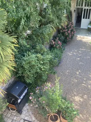 Jardin de l'établissement La Maison du Cocher - Chambre indépendante climatisée en Hypercentre - Lit Queen Size