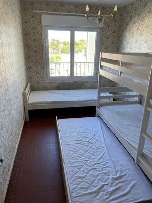 Un ou plusieurs lits dans un hébergement de l'établissement ST JEAN DE MONTS - VUE MER - 2 Chambres
