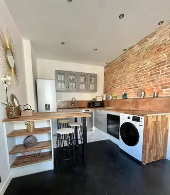 Cuisine ou kitchenette dans l'établissement Superbe appartement - Cholet Centre