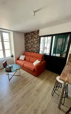 Coin salon dans l'établissement Appartement de charme - Cholet Centre