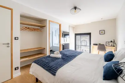 Un ou plusieurs lits dans un hébergement de l'établissement Unique à Nantes ! Loft moderne avec rooftop 10pers