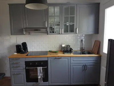 Cuisine ou kitchenette dans l'établissement La Villa du Tesselier