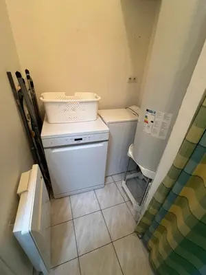 Salle de bains dans l'établissement Gîte en Bretagne Sud Ty Nikolaz