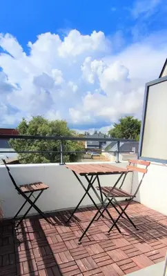 Balcon ou terrasse dans l'établissement CHIC 2CHAMBRES,70m²+balcon+parking+WIFI