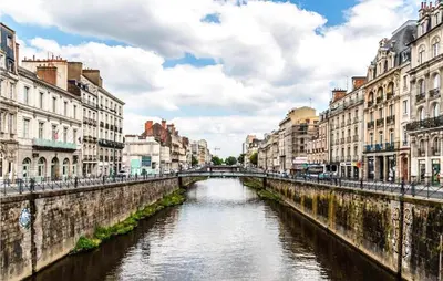 Vue générale sur Marsac-sur-Don ou vue de la ville depuis la maison de vacances