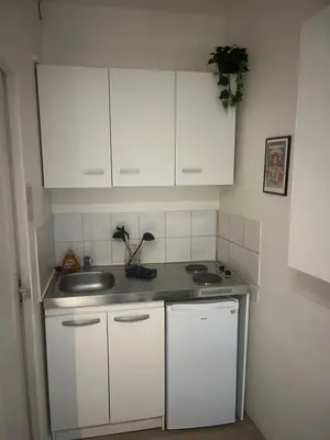 Cuisine ou kitchenette dans l'établissement Nantes Mangin-direct gare-parking-proche commerces