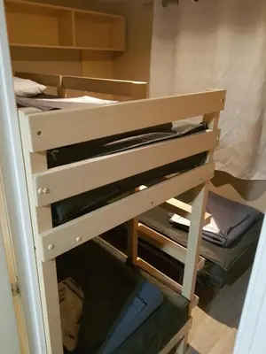 Un ou plusieurs lits superposés dans un hébergement de l'établissement Coeur de Vendée mobil home