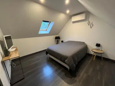 Un ou plusieurs lits dans un hébergement de l'établissement Chez Bérangère et Nicolas