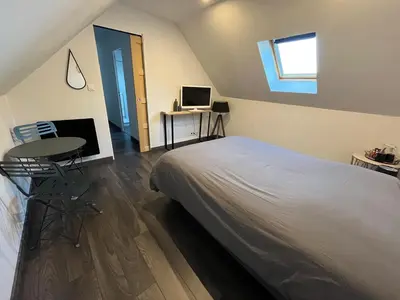 Télévision ou salle de divertissement dans l'établissement Chez Bérangère et Nicolas