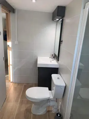 Salle de bains dans l'établissement Logement - Les Epesses