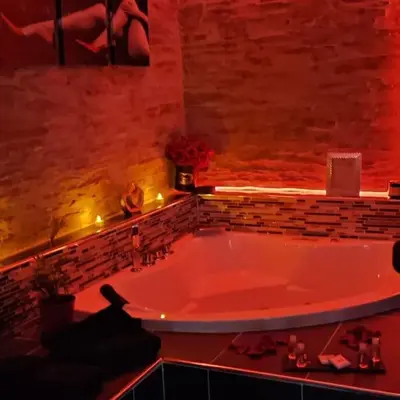 Salle de bains dans l'établissement Escapade Glamour