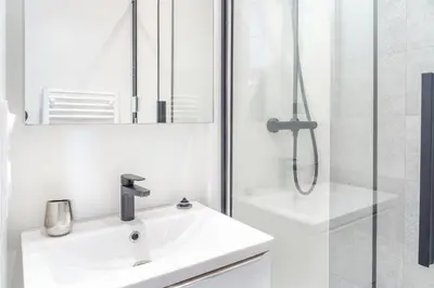 Salle de bains dans l'établissement Nouveau ! Ptit Lu - Appartement proche Loire