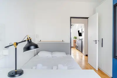 Un ou plusieurs lits dans un hébergement de l'établissement Nouveau ! Ptit Lu - Appartement proche Loire
