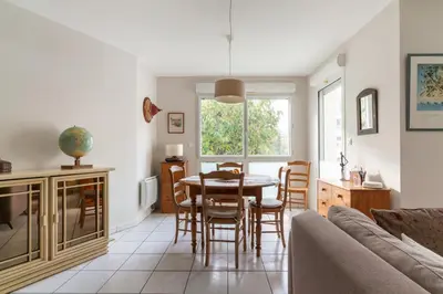 Coin salon dans l'établissement Les Rives de L'Erdre