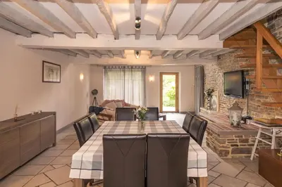 Coin salon dans l'établissement Gîte de charme à la campagne