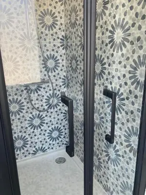 Salle de bains dans l'établissement Maison chapi
