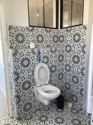 Salle de bains dans l'établissement Maison chapi
