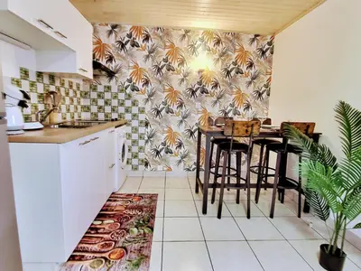 Cuisine ou kitchenette dans l'établissement Into the Wild - T2 Cosy tout confort