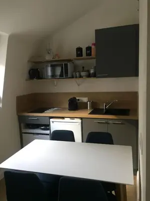 Cuisine ou kitchenette dans l'établissement Appartement en cœur de ville
