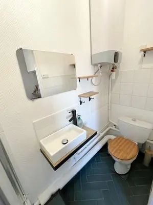 Salle de bains dans l'établissement Studio - Cosy Kaza