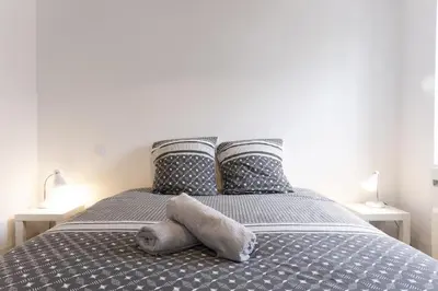 Un ou plusieurs lits dans un hébergement de l'établissement petit Gîte T2 des balcons d'Ancenis