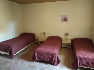 Un ou plusieurs lits dans un hébergement de l'établissement Gite Les Fées - 6 Personnes maxi