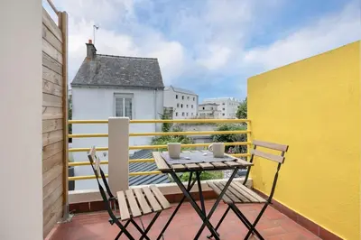 Balcon ou terrasse dans l'établissement Aristide#3 - Studio Lumineux avec sa jolie terrasse