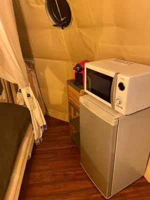 Cuisine ou kitchenette dans l'établissement La bulle des coucous