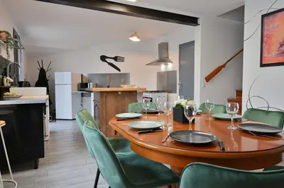 Cuisine ou kitchenette dans l'établissement La Champtocette de la Loire